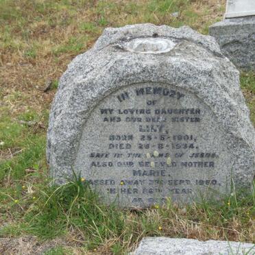 JONES Marie -1960 :: JONES Lily 1901-1934