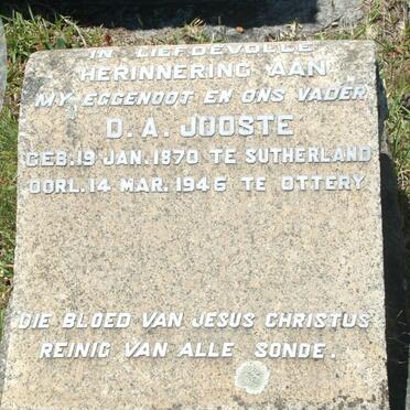 JOOSTE D.A. 1870-1946