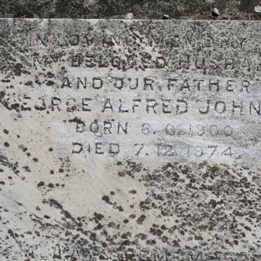 JOHNSON George Alfred 1900-1974