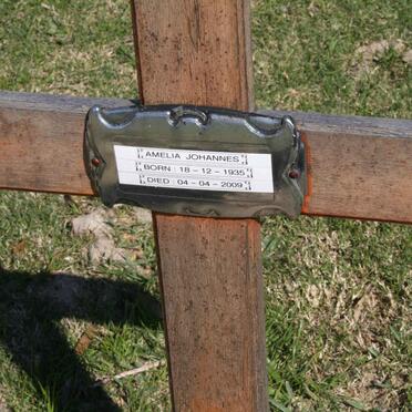 JOHANNES Amelia 1935-2009