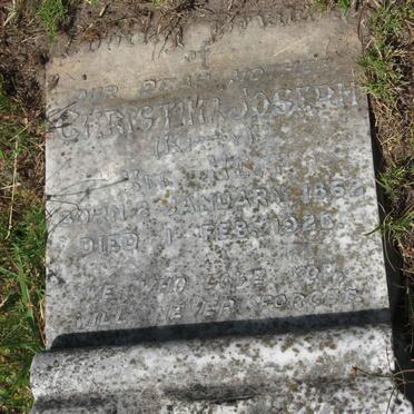 JOSEPH Christina 1862-1926
