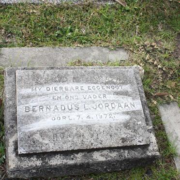 JORDAAN Bernadus L.  -1972
