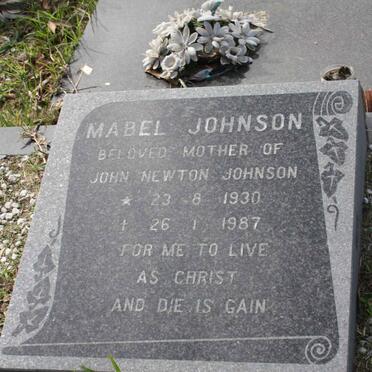 JOHNSON Mabel 1930-1987