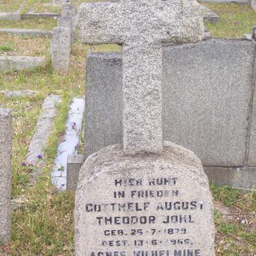 JOHL Gotthelf August Theodor 1879-1966 &amp; Agnes Wilhelmine Auguste 1899-1986