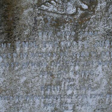 JURGENSEN Emil Theodore -1918 :: JURGENSEN Eric Neils -1920