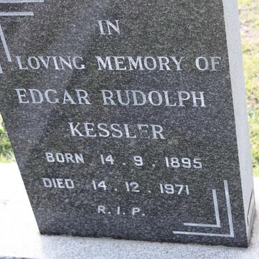 KESSLER Edgar Rudolph 1895-1971 :: KESSLER Edgar John Paul 1924-1993