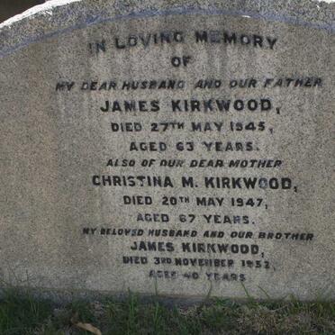 KIRKWOOD James -1945 &amp; Christina M. -1947 :: KIRKWOOD James -1952