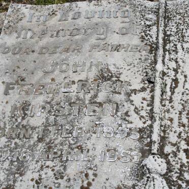 KIRSTEN John Frederick 1895-1957