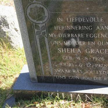 KILIAN Sheila Grace 1926-1978