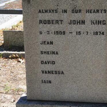 KING Robert John 1909-1974