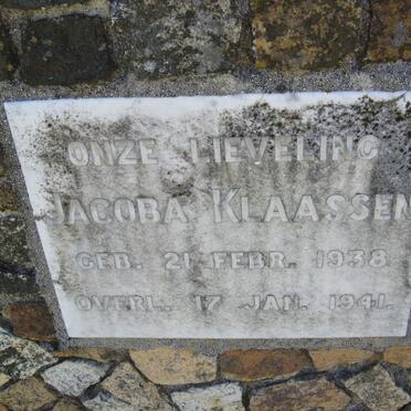 KLAASSEN Jacoba 1938-1941