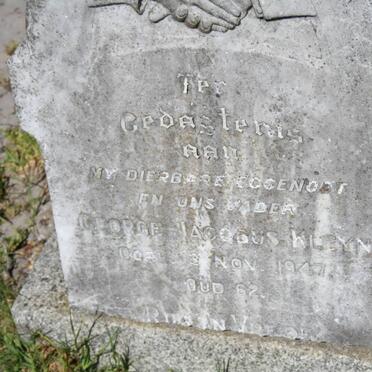 KLEYN George Jacobus -1947