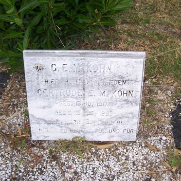 KOHN Gertrude E.M. 1917-1993