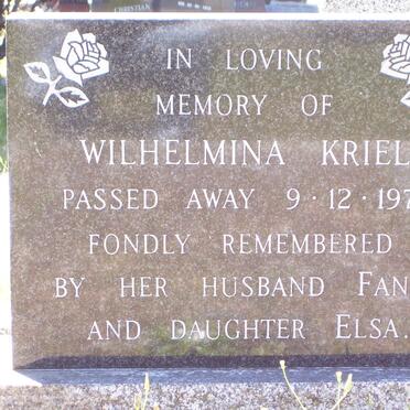 KRIEL Wilhelmina -1977