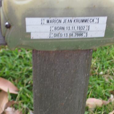 KRUMMECK Marion Jean 1932-2006