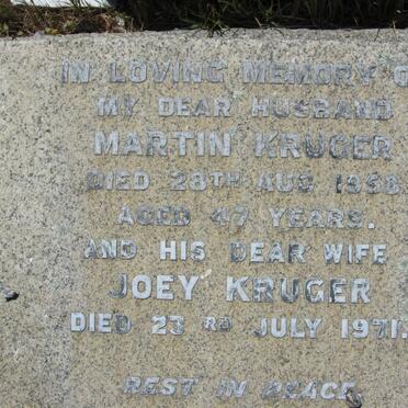 KRUGER Martin -1958 &amp; Joey -1971