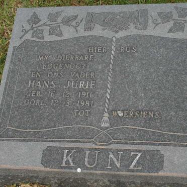 KUNZ Hans Jurie 1916-1981