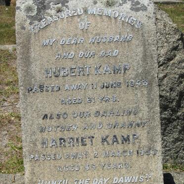 KAMP Hubert -1943 &amp; Harriet -1953