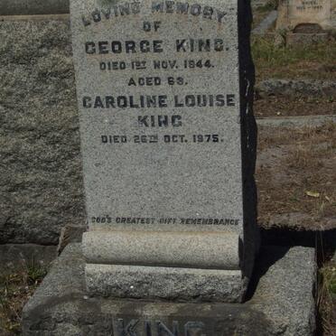 KING George -1944 &amp; Caroline Louise -1975