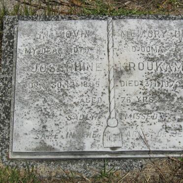 KROUKAMP Josephine 1895-1972