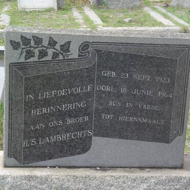 LAMBRECHTS H.S. 1923-1964