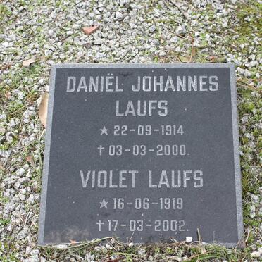 LAUFS Daniël Johannes 1914-2000 &amp; Violet 1919-2002