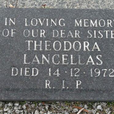 LANCELLAS Theodora -1972
