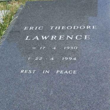 LAWRENCE Eric Theodore 1930-1994