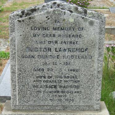 LAWRENCE Hector 1911-1968 &amp; Beatrice HARROP 1915-1994