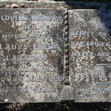 LATEGAN Gladys Freda nee GOSLING -1950