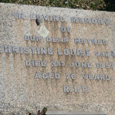 LAUN Christine Louise, van -1957