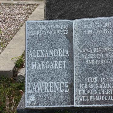 LAWRENCE Alexandria Margaret 1952-1997