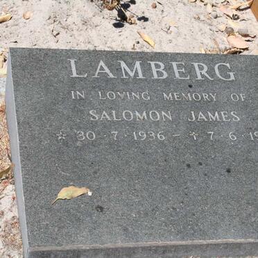 LAMBERG Solomon James 1936-1989