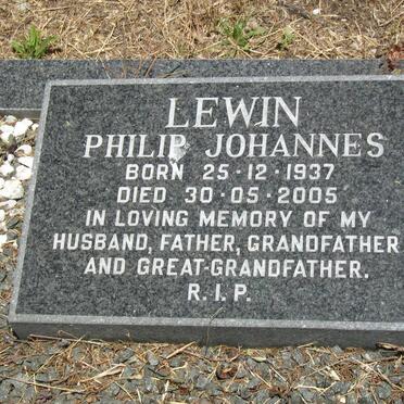 LEWIN Philip Johannes 1937-2005