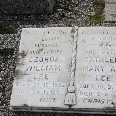 LEE George William 1882-1971 &amp; Kathleen Mary Ann 1883-1962