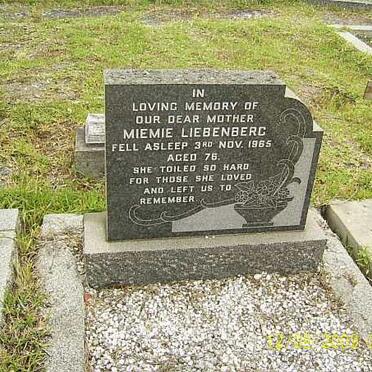 LIEBENBERG Miemie -1965