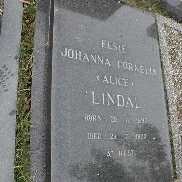 LINDAL Elsie Johanna Cornelia 1897-1973
