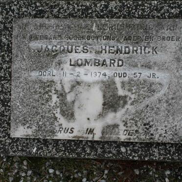 LOMBARD Jacques Hendrick -1974