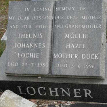 LOCHNER Theunis Johannes -1980 &amp; Mollie Hazel -1996