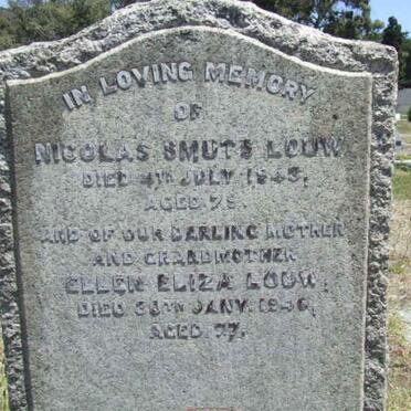 LOUW Nicolas Smuts -1945 &amp; Ellen Eliza -1946