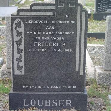 LOUBSER Frederick 1905-1968