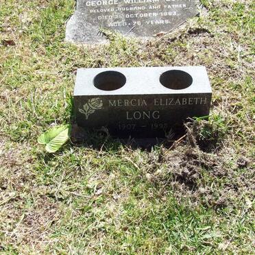 LONG George William -1983 &amp; Mercia Elizabeth 1907-1993