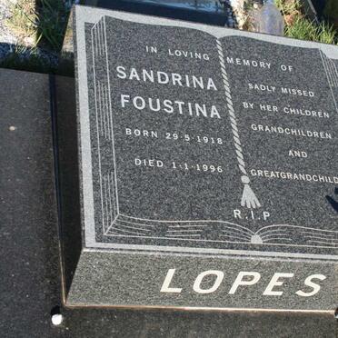 LOPES Sandrina Foustina 1918-1996