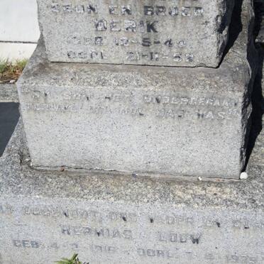 LOUW Hermias 1916-1979 :: LOUW Derik 1940-1952