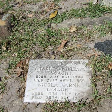 LYSAGHT Charles William 1908-1969 :: LYSAGHT Nicola Varne 1953-1975