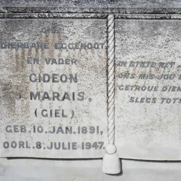 MARAIS Gideon 1891-1947