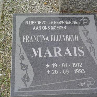 MARAIS Francois Jakobus 1907-1962 & Francina Elizabeth 1912-1993 :: MARAIS Francois De Villiers 1947-1962