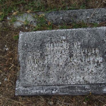 MATTHEWS Henry V.R. -1967