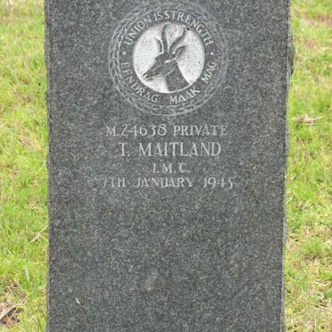 MAITLAND T. -1945