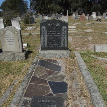 MARAIS Pieter Johannes 1870-1945 & Hester Aletta SIEBRITS 1876-1953 :: MARAIS Lambertus 1908-1976